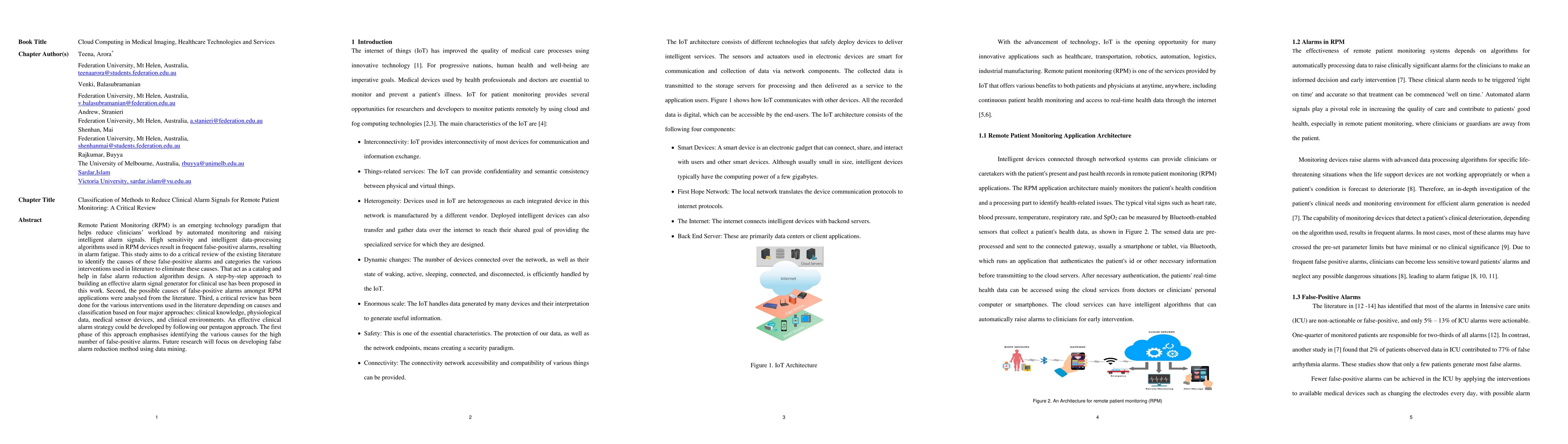 Thumbnail for Classification of Methods to Reduce Clinical Alarm Signals for Remote
  Patient Monitoring: A Critical Review
