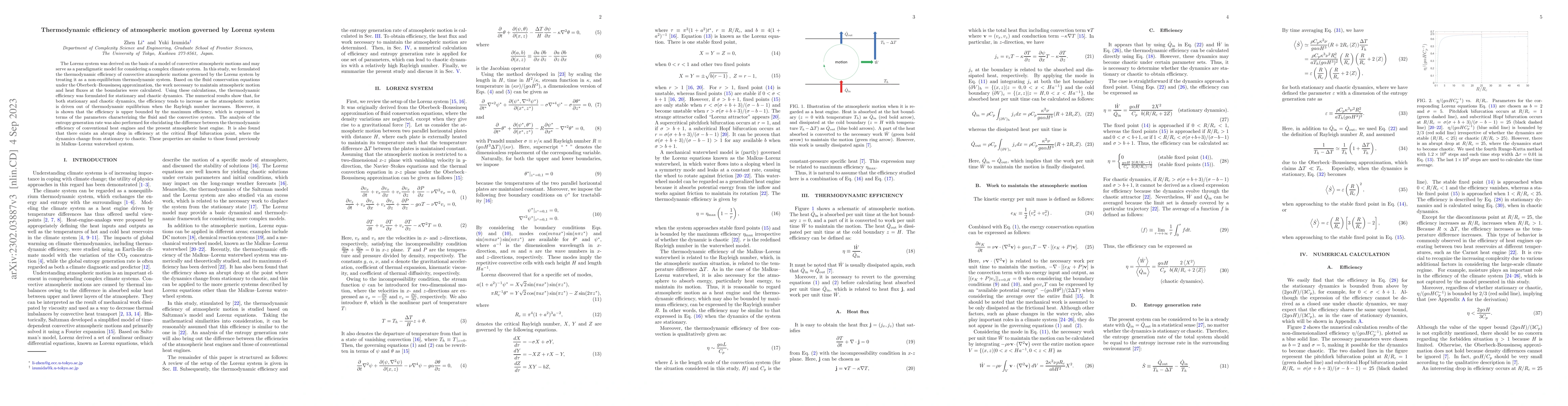 Thumbnail for Thermodynamic efficiency of atmospheric motion governed by Lorenz system