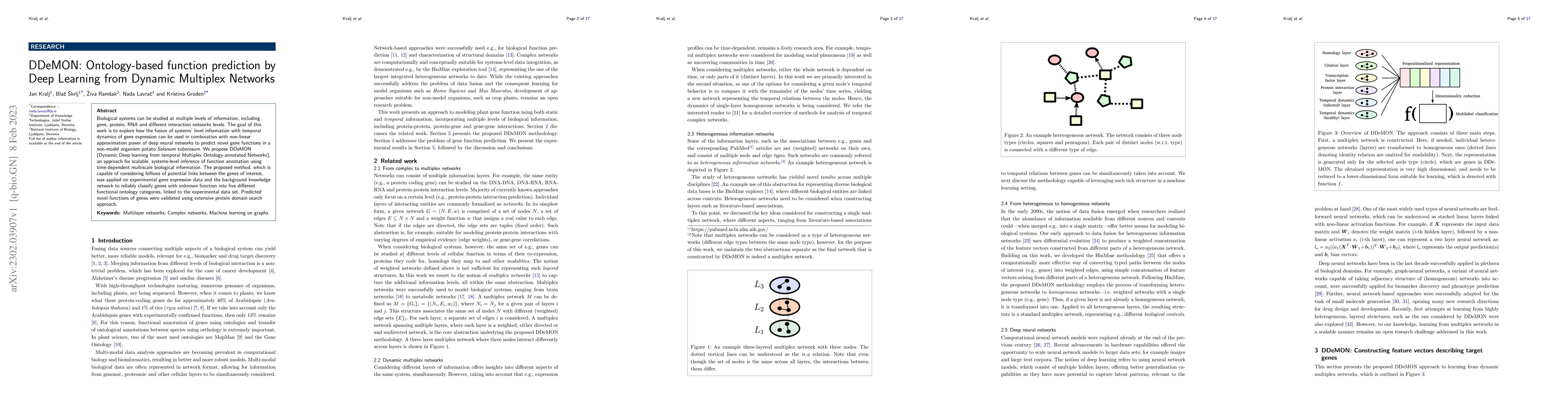 Thumbnail for DDeMON: Ontology-based function prediction by Deep Learning from Dynamic
  Multiplex Networks