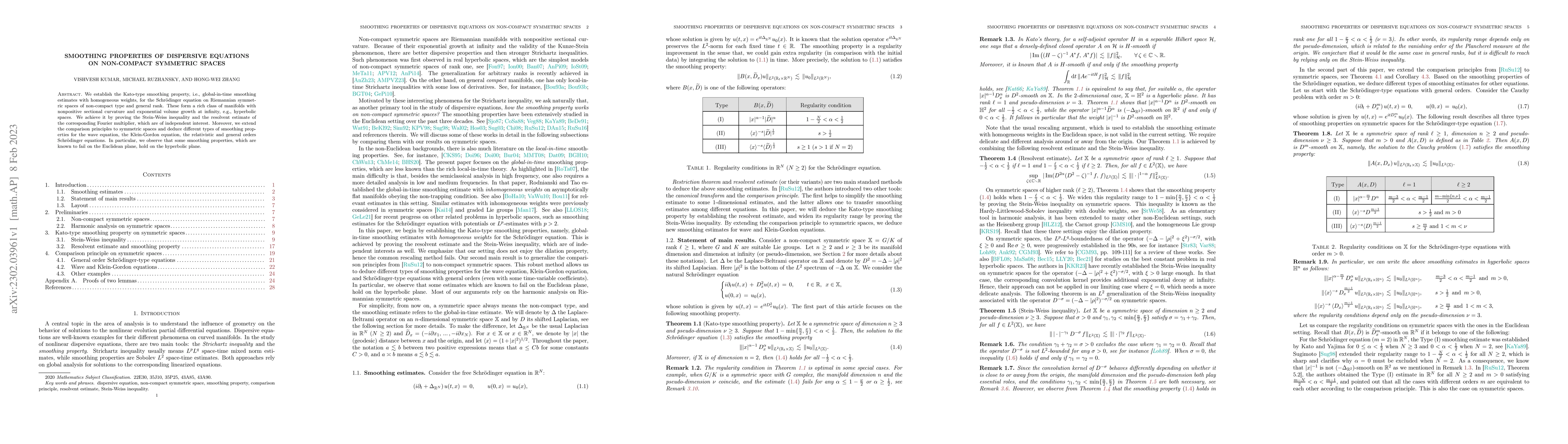 Thumbnail for Smoothing properties of dispersive equations on non-compact symmetric
  spaces