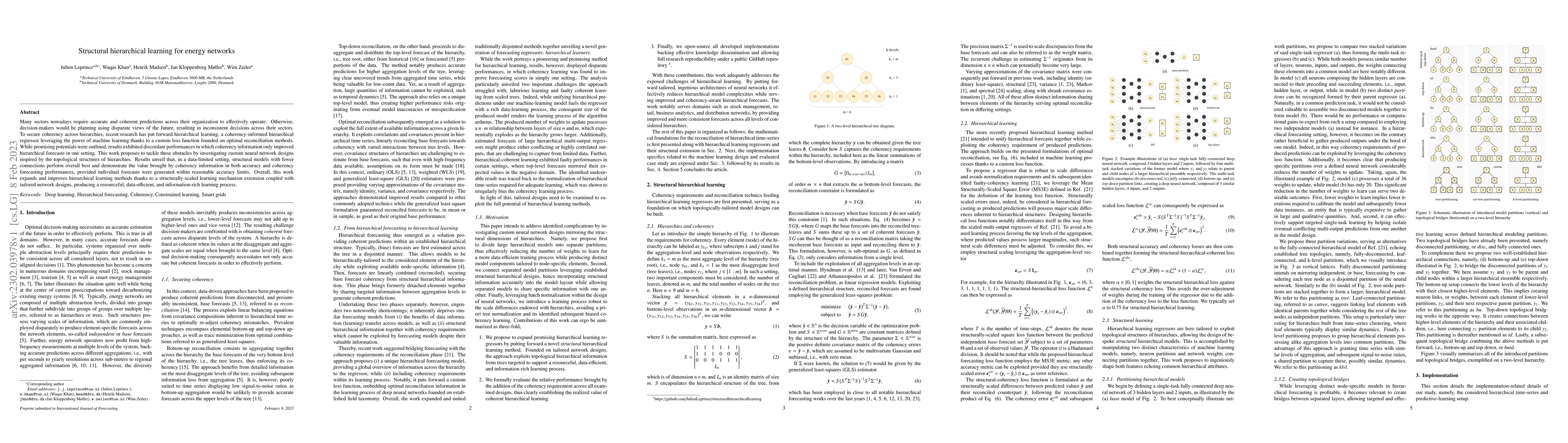 Thumbnail for Structural hierarchical learning for energy networks