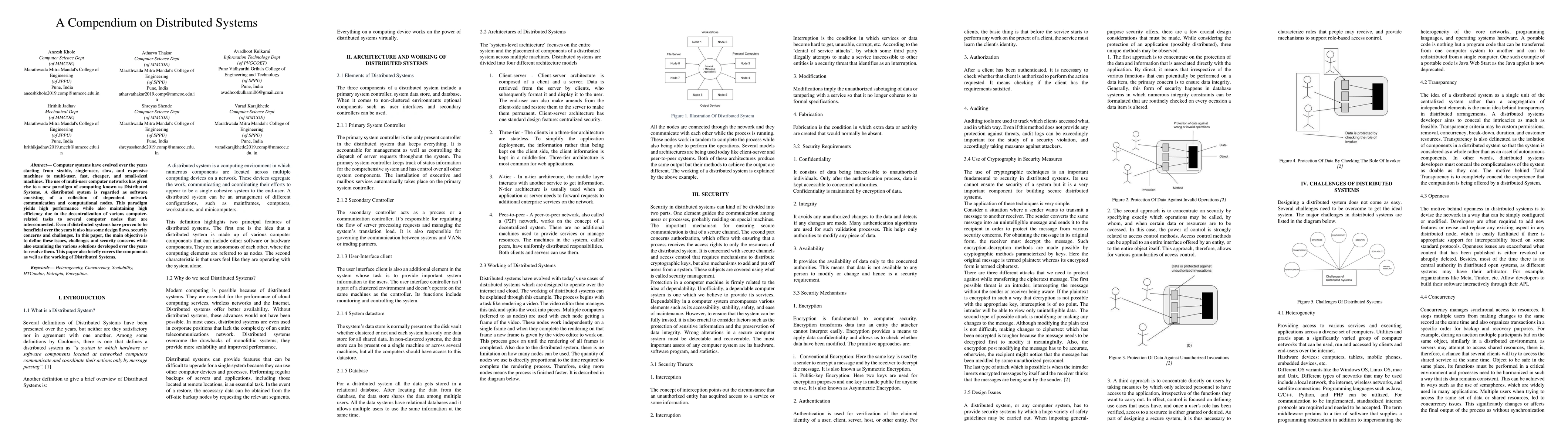 Thumbnail for A Compendium on Distributed Systems