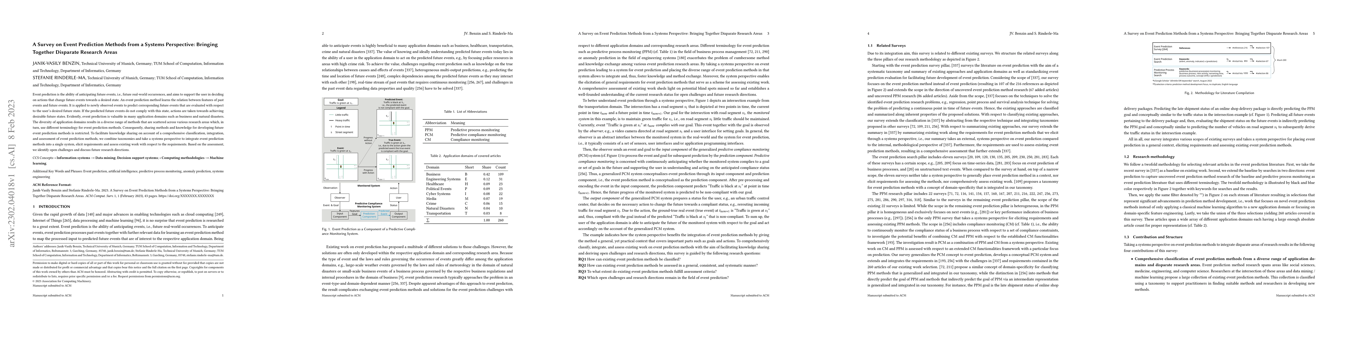 Thumbnail for A Survey on Event Prediction Methods from a Systems Perspective:
  Bringing Together Disparate Research Areas