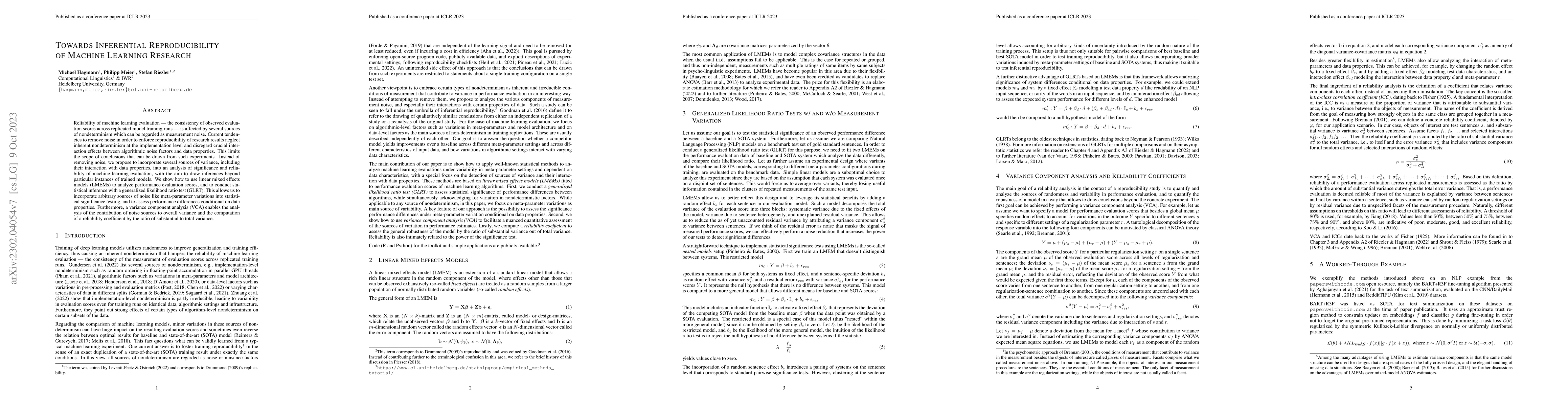 Thumbnail for Towards Inferential Reproducibility of Machine Learning Research
