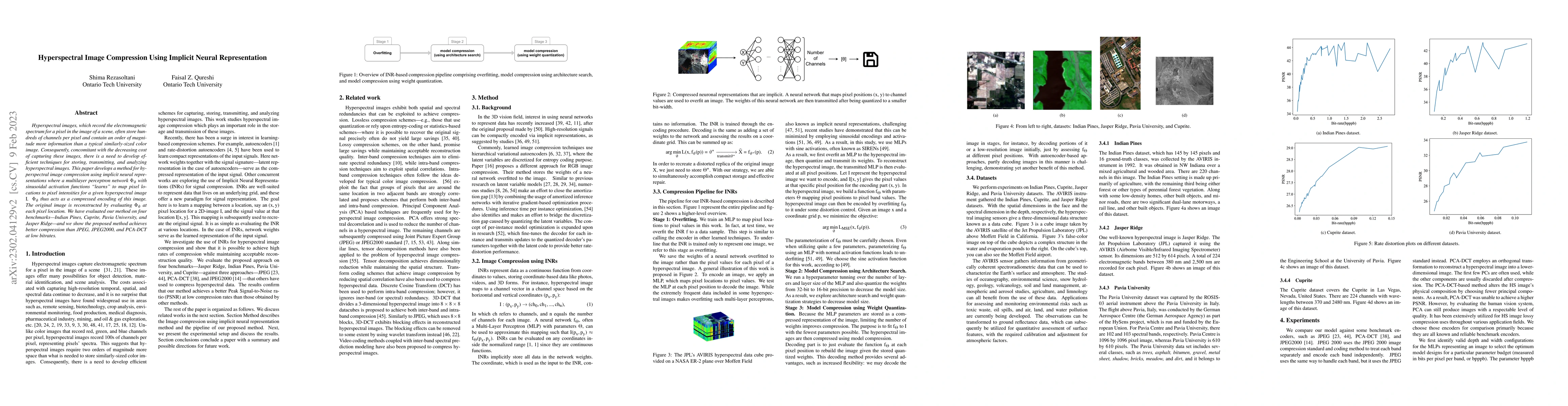 Thumbnail for Hyperspectral Image Compression Using Implicit Neural Representation