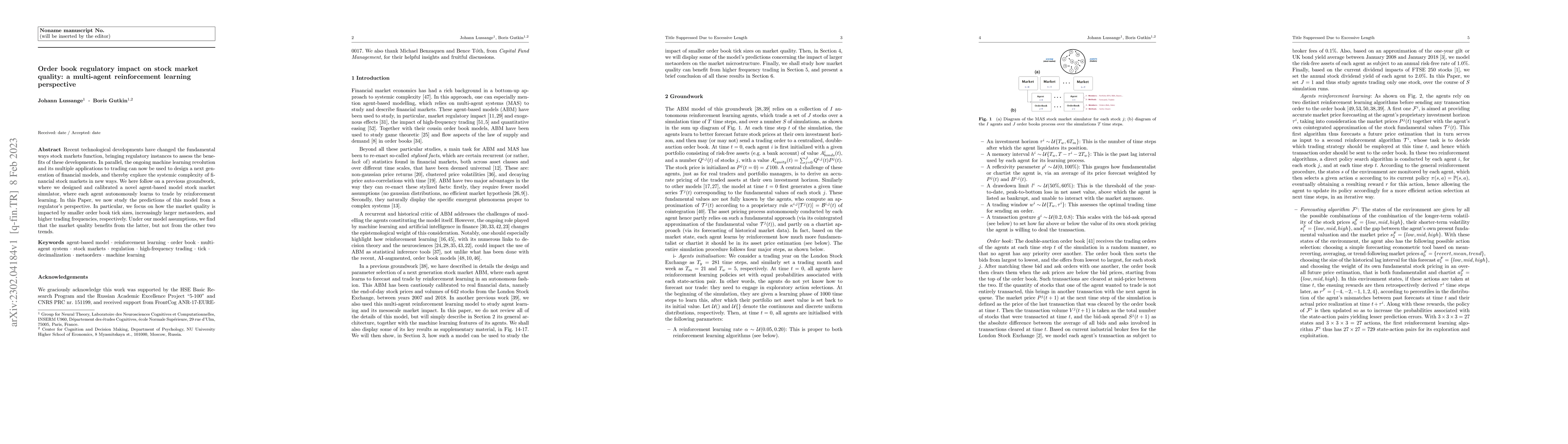 Thumbnail for Order book regulatory impact on stock market quality: a multi-agent
  reinforcement learning perspective