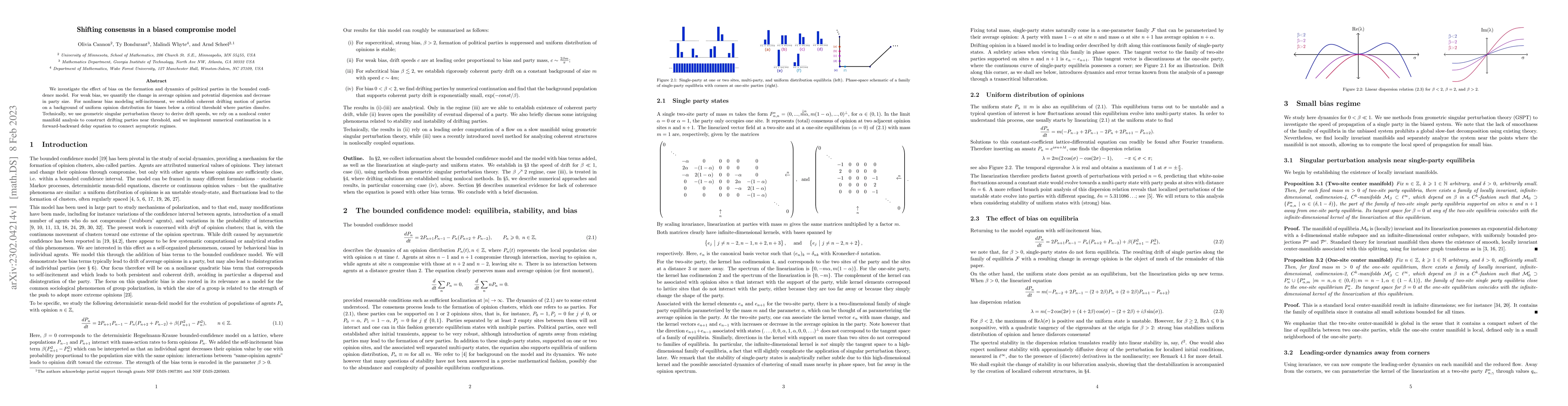 Thumbnail for Shifting consensus in a biased compromise model