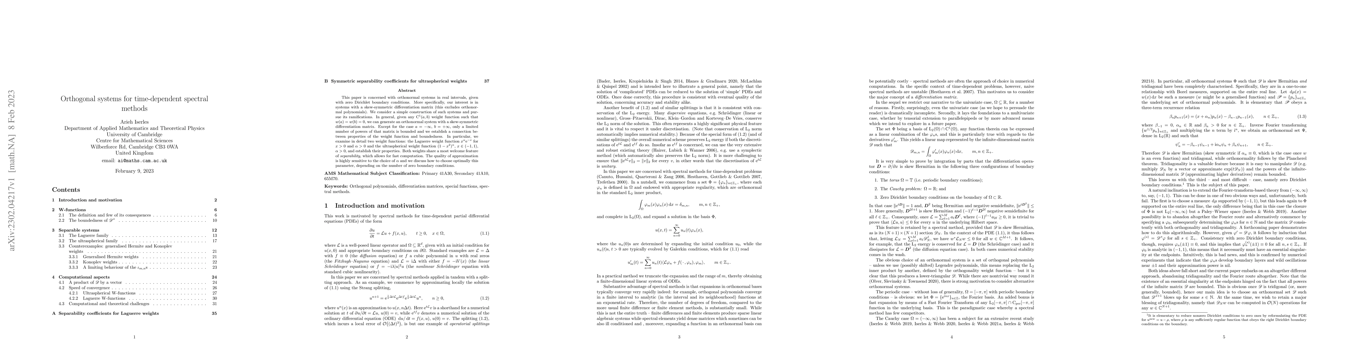 Thumbnail for Orthogonal systems for time-dependent spectral methods