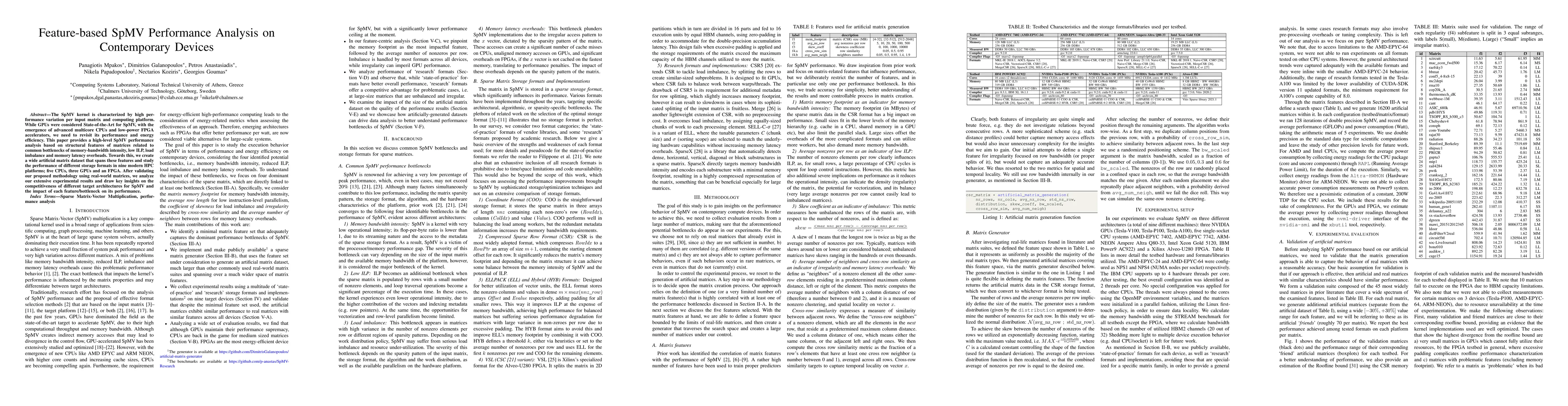 Thumbnail for Feature-based SpMV Performance Analysis on Contemporary Devices