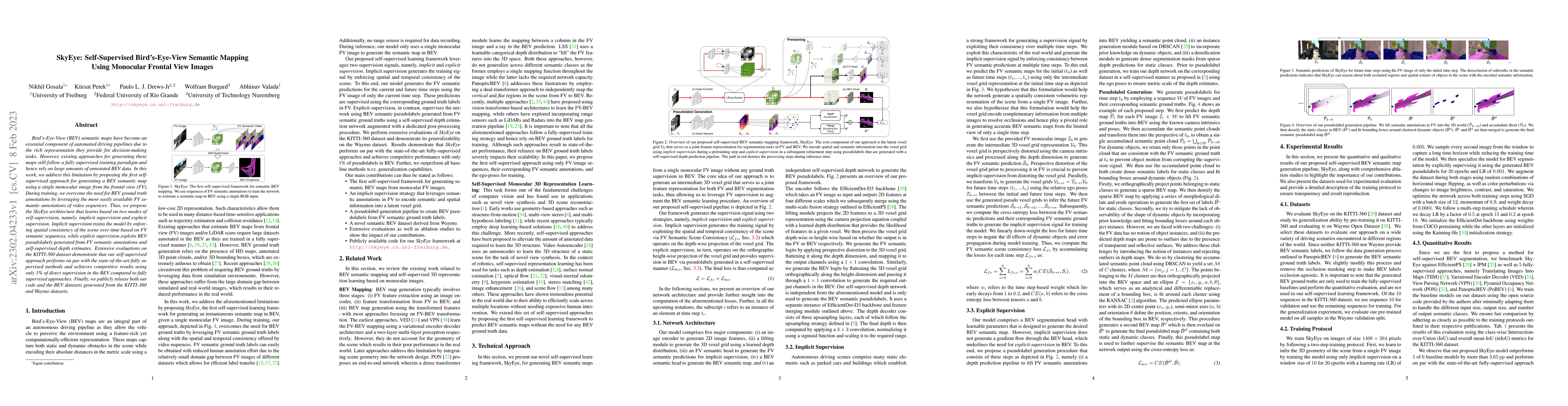 Thumbnail for SkyEye: Self-Supervised Bird's-Eye-View Semantic Mapping Using Monocular
  Frontal View Images