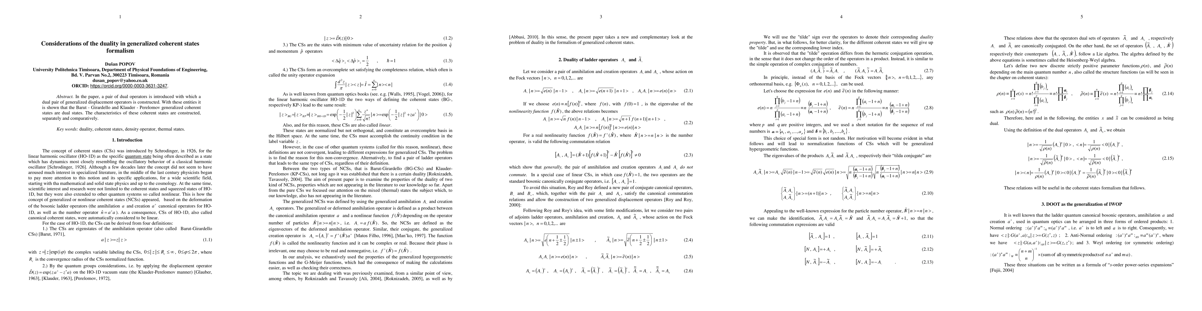 Thumbnail for Considerations of the duality in generalized coherent states formalism