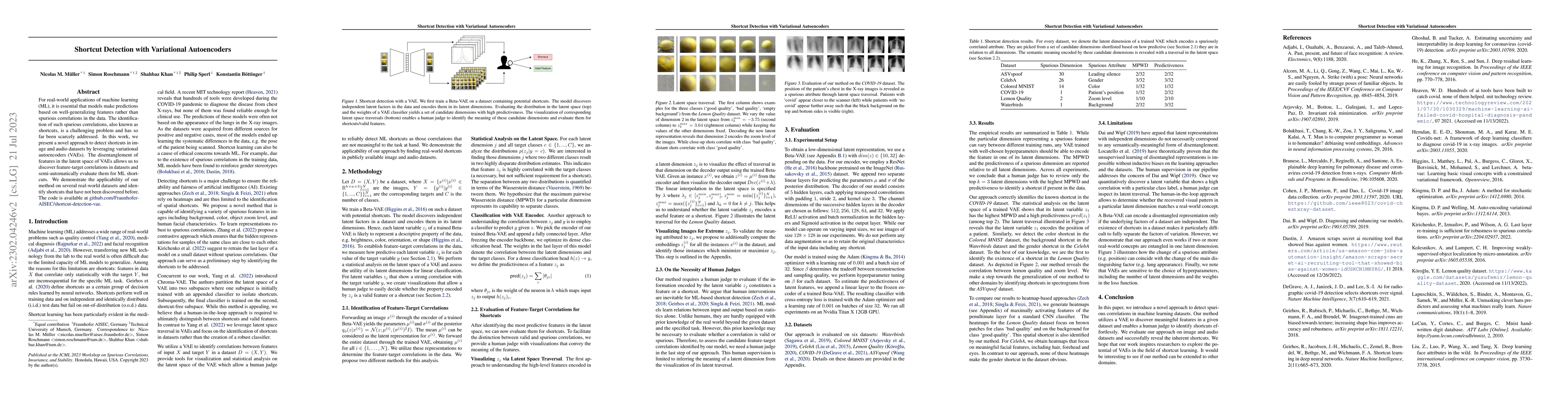 Thumbnail for Shortcut Detection with Variational Autoencoders