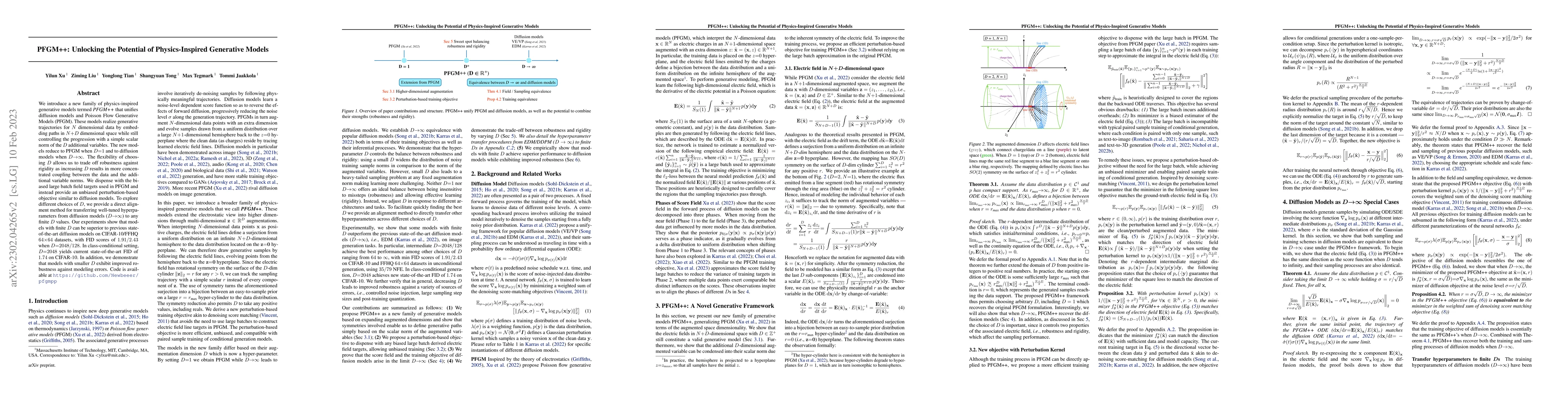 Thumbnail for PFGM++: Unlocking the Potential of Physics-Inspired Generative Models