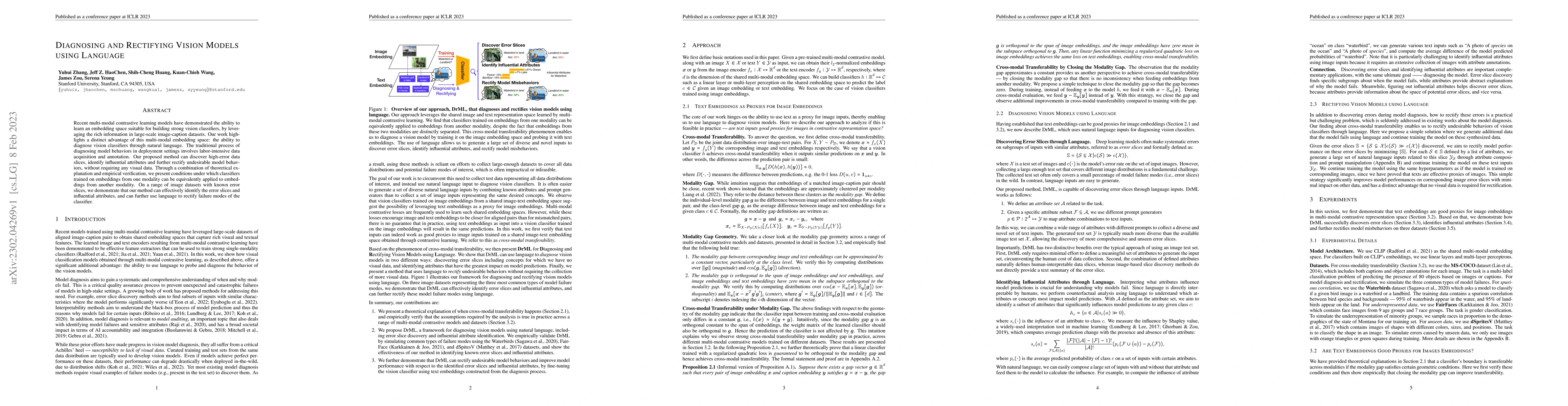 Thumbnail for Diagnosing and Rectifying Vision Models using Language