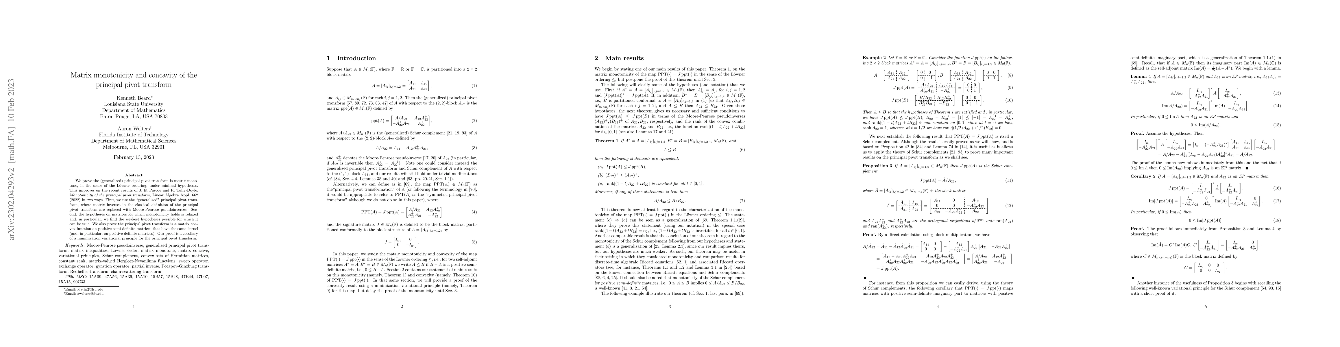 Thumbnail for Matrix monotonicity and concavity of the principal pivot transform