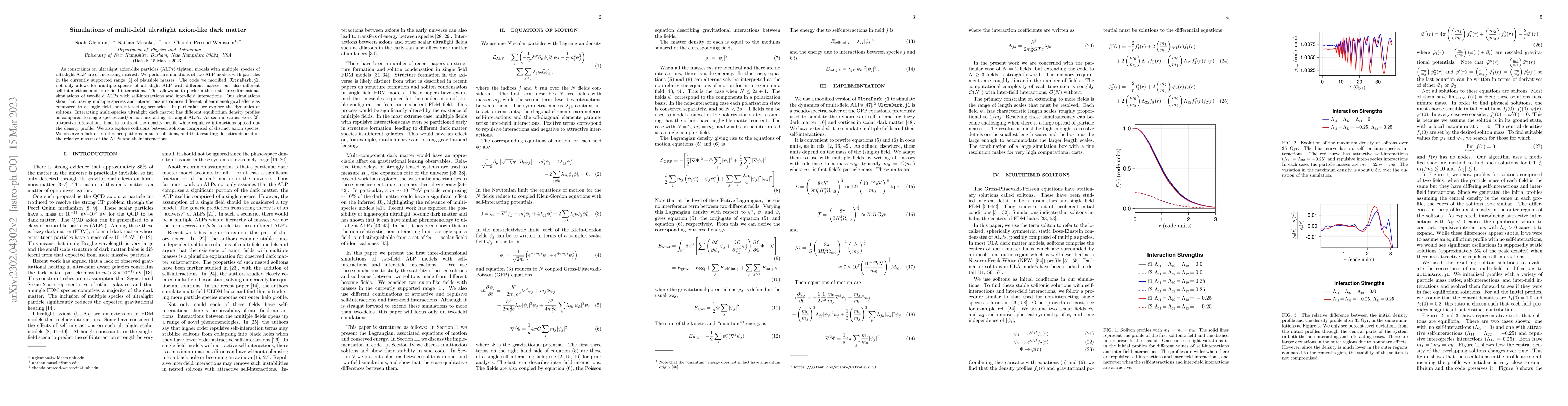Thumbnail for Simulations of multi-field ultralight axion-like dark matter