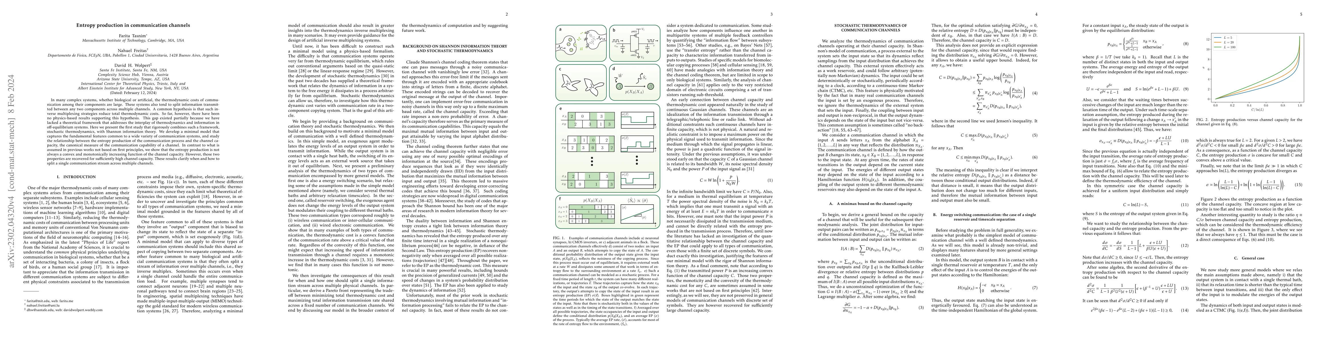 Thumbnail for Entropy production in communication channels