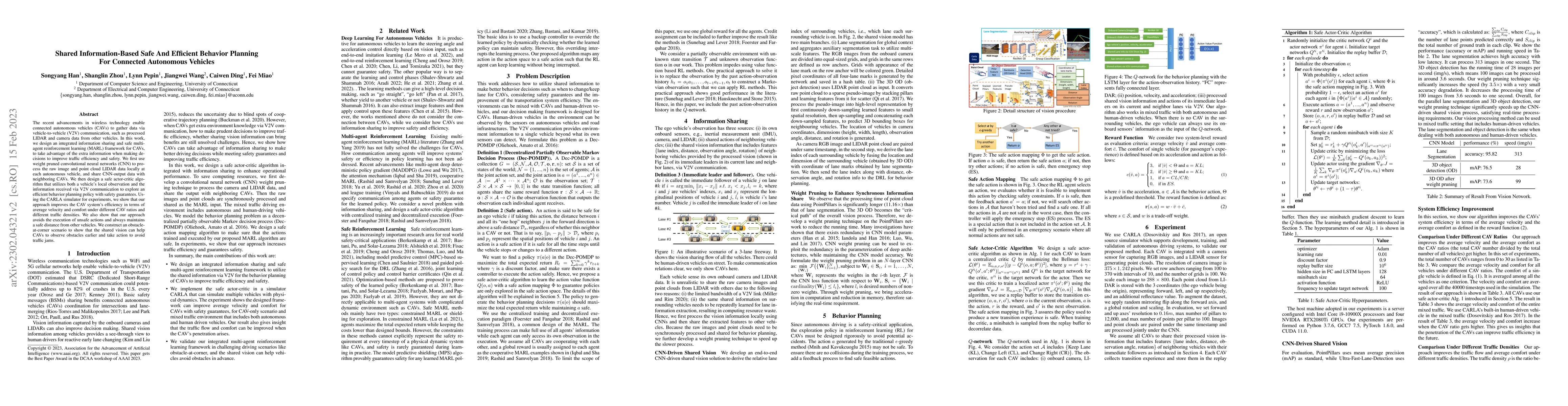 Thumbnail for Shared Information-Based Safe And Efficient Behavior Planning For
  Connected Autonomous Vehicles