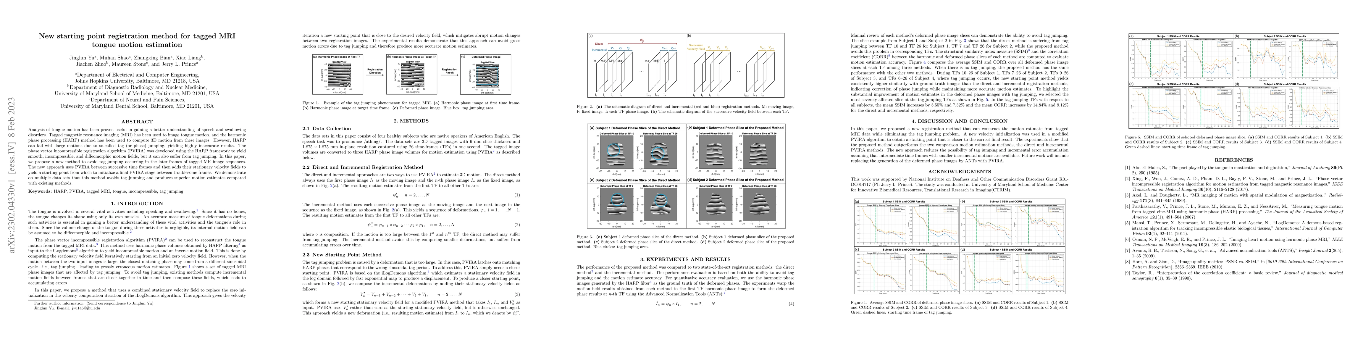 Thumbnail for New starting point registration method for tagged MRI tongue motion
  estimation