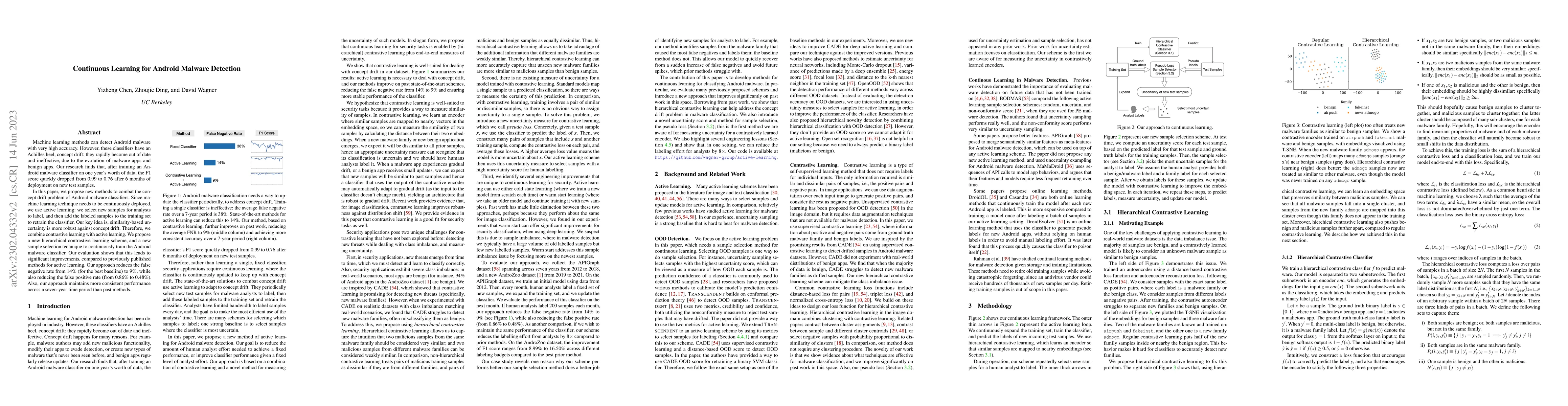 Thumbnail for Continuous Learning for Android Malware Detection