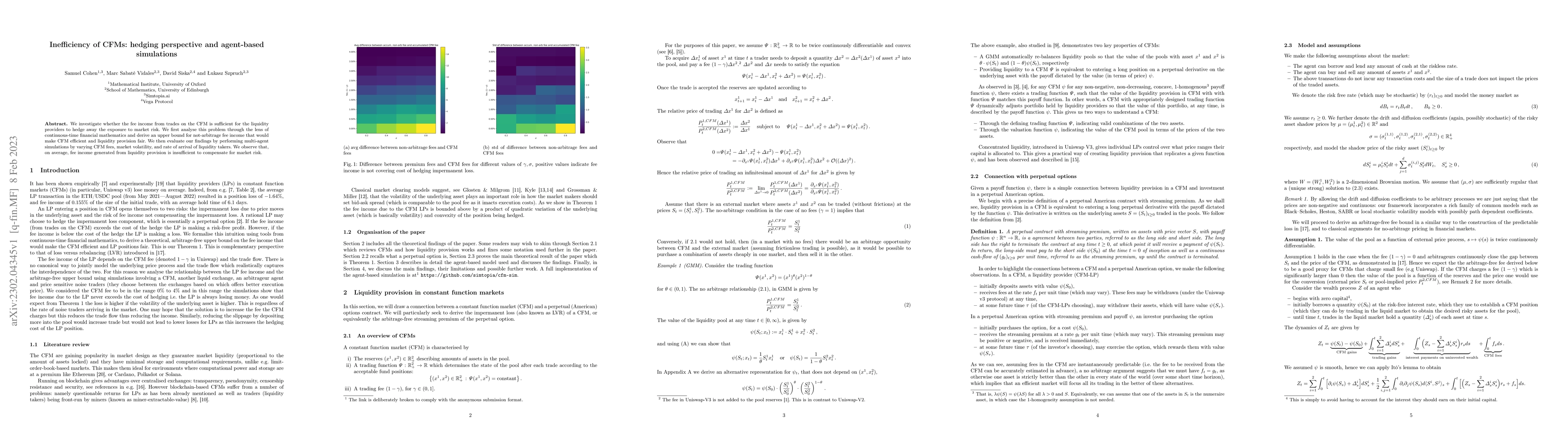Thumbnail for Inefficiency of CFMs: hedging perspective and agent-based simulations