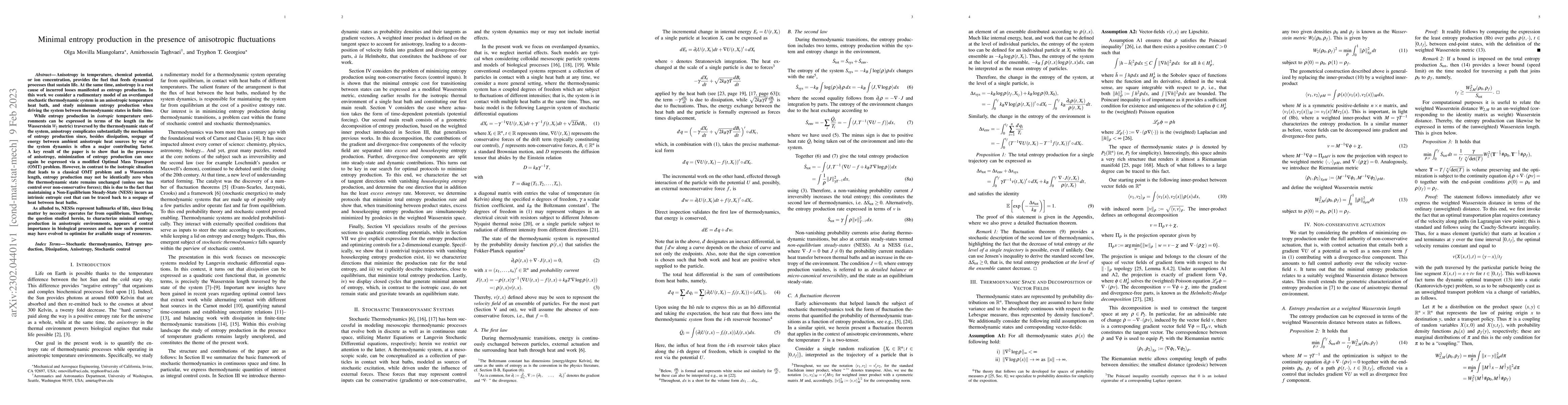 Thumbnail for Minimal entropy production in the presence of anisotropic fluctuations