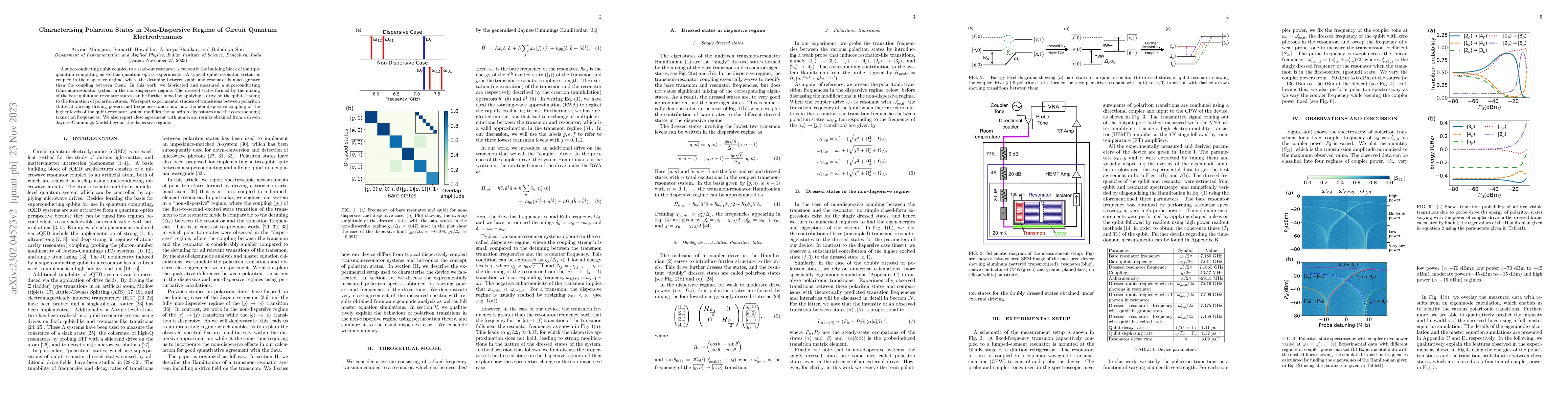 Thumbnail for Characterising Polariton States in Non-Dispersive Regime of Circuit
  Quantum Electrodynamics