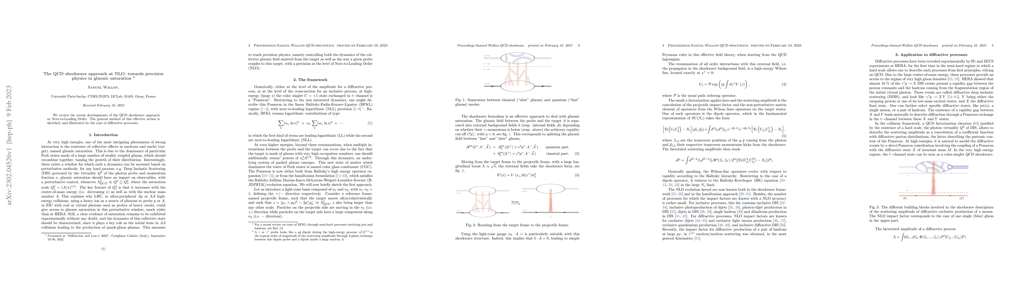 Thumbnail for The QCD shockwave approach at NLO: towards precision physics in gluonic
  saturation