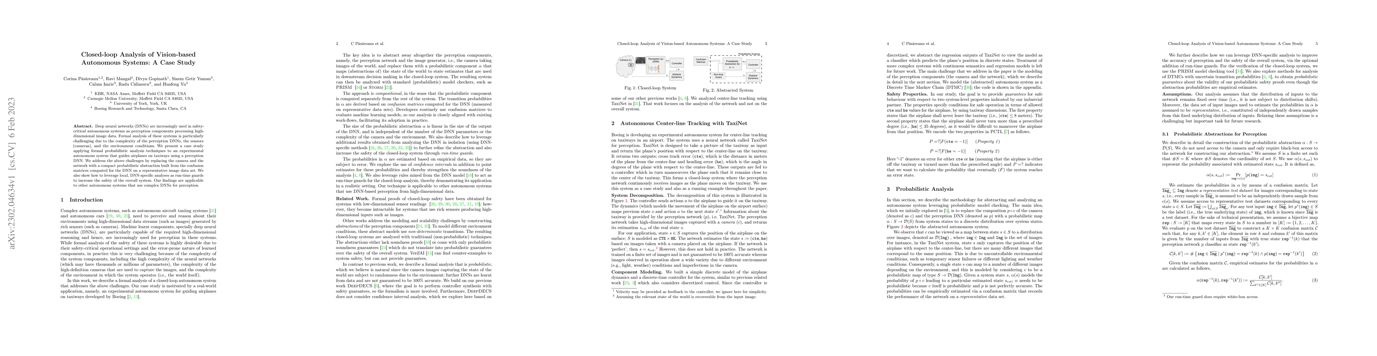 Thumbnail for Closed-loop Analysis of Vision-based Autonomous Systems: A Case Study