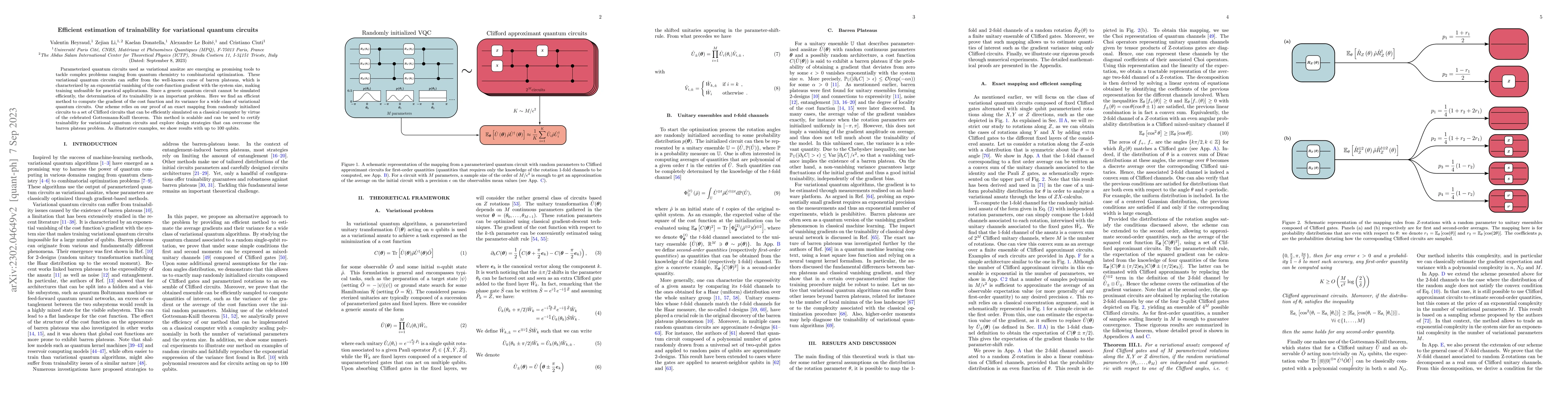 Thumbnail for Efficient estimation of trainability for variational quantum circuits