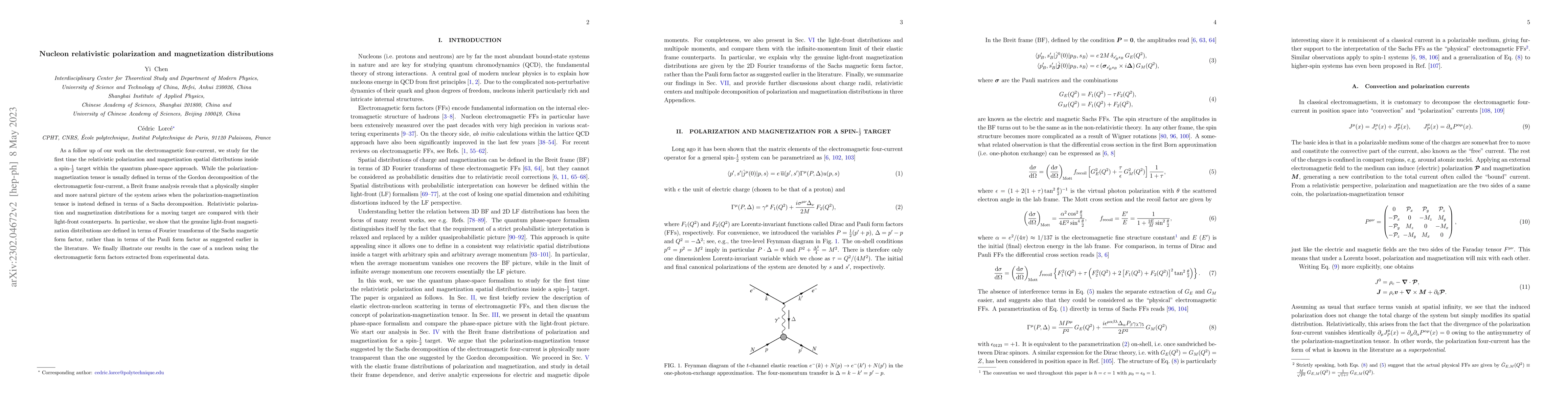 Thumbnail for Nucleon relativistic polarization and magnetization distributions