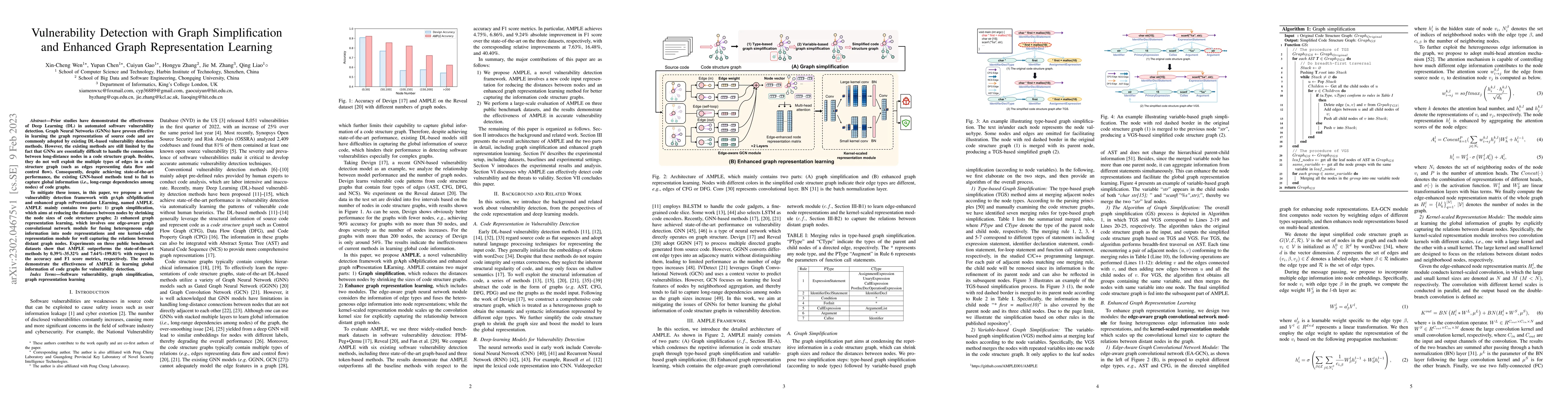 Thumbnail for Vulnerability Detection with Graph Simplification and Enhanced Graph
  Representation Learning