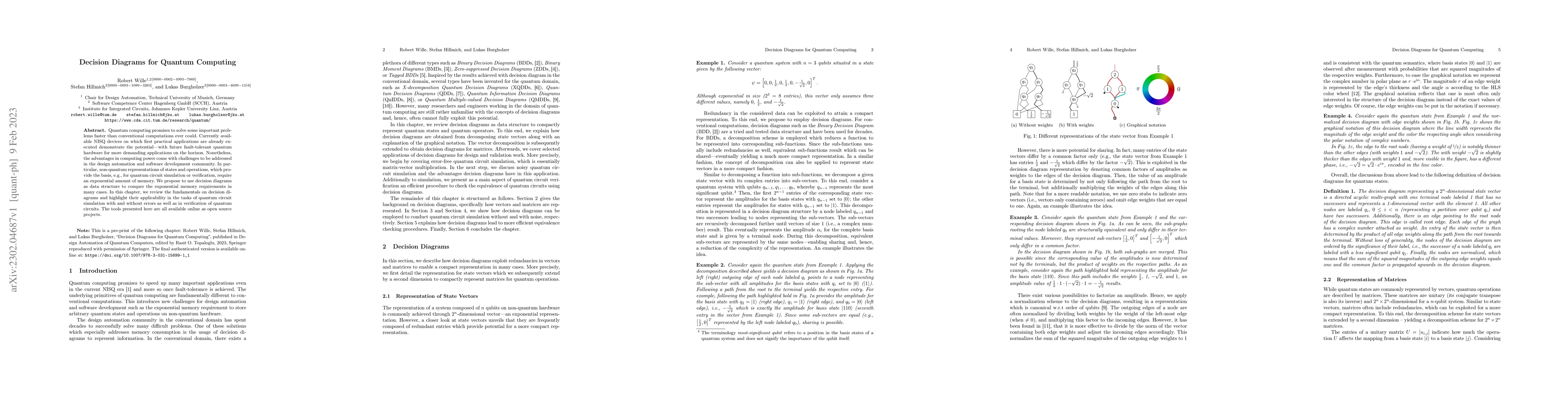 Thumbnail for Decision Diagrams for Quantum Computing