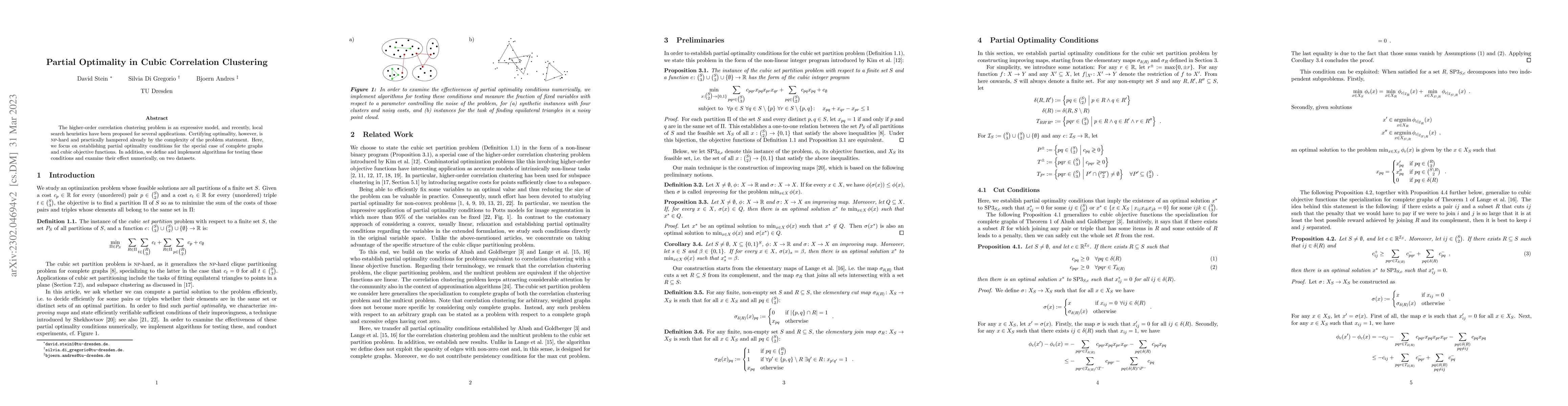 Thumbnail for Partial Optimality in Cubic Correlation Clustering