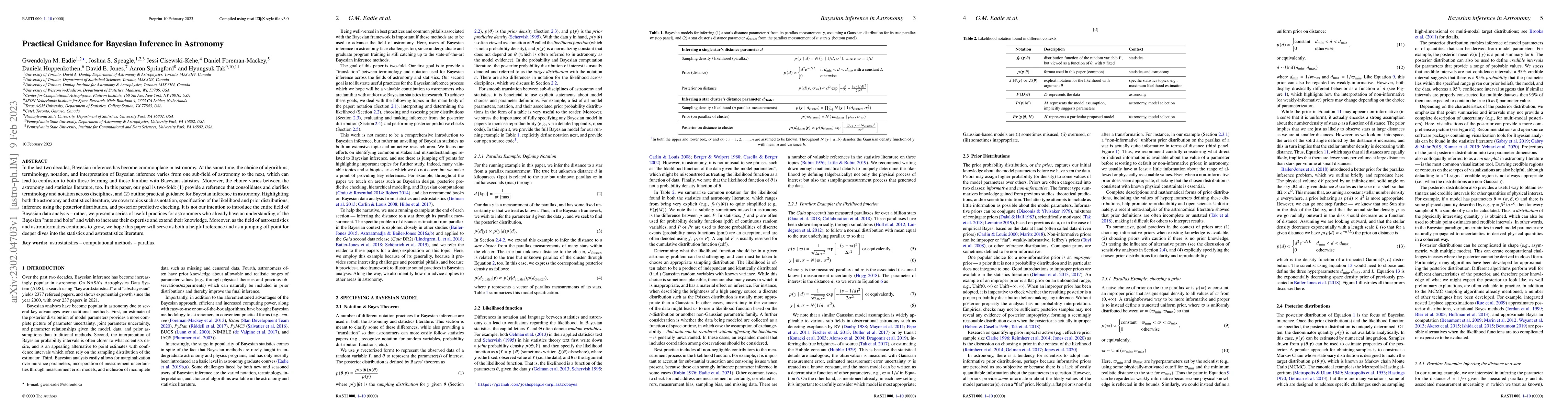Thumbnail for Practical Guidance for Bayesian Inference in Astronomy