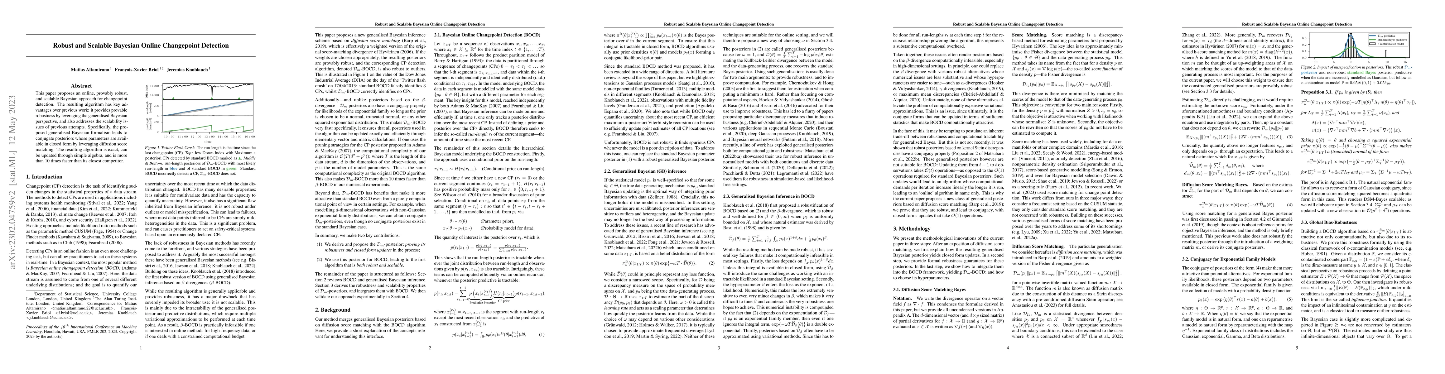 Thumbnail for Robust and Scalable Bayesian Online Changepoint Detection