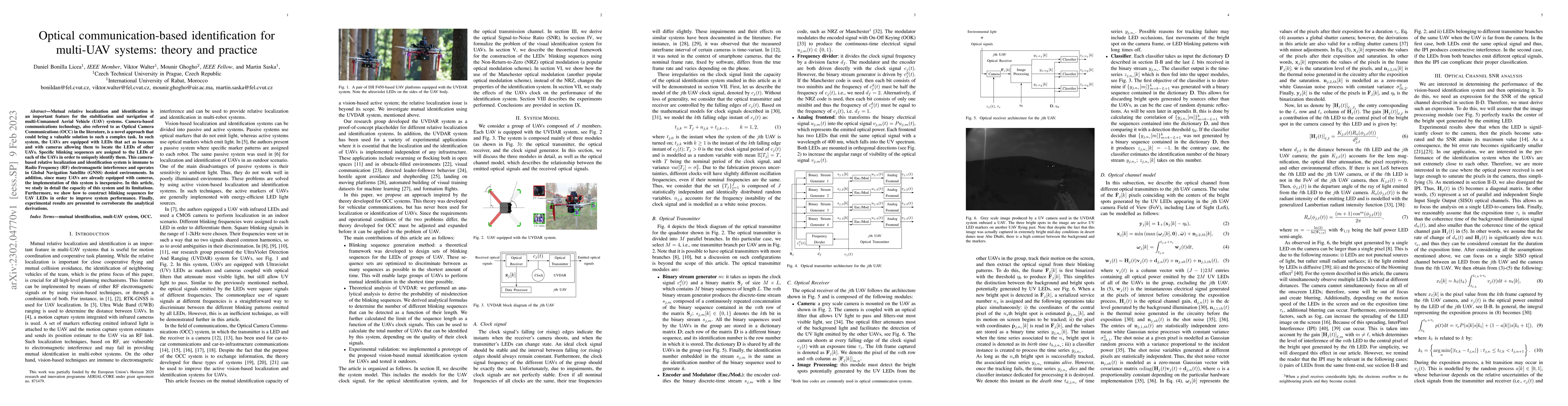 Thumbnail for Optical communication-based identification for multi-UAV systems: theory
  and practice