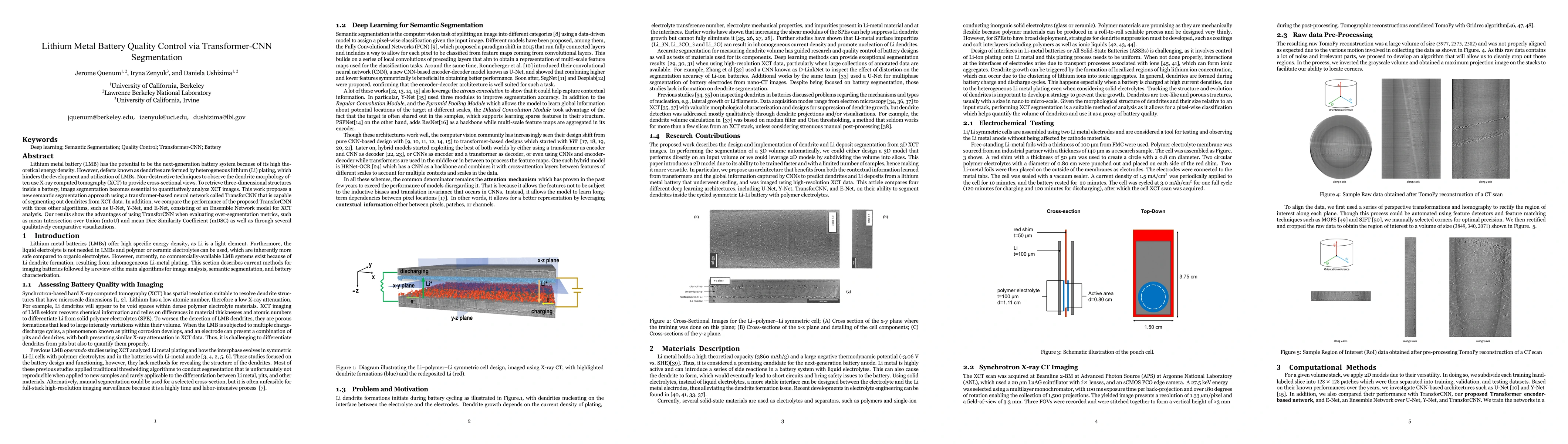 Thumbnail for Lithium Metal Battery Quality Control via Transformer-CNN Segmentation