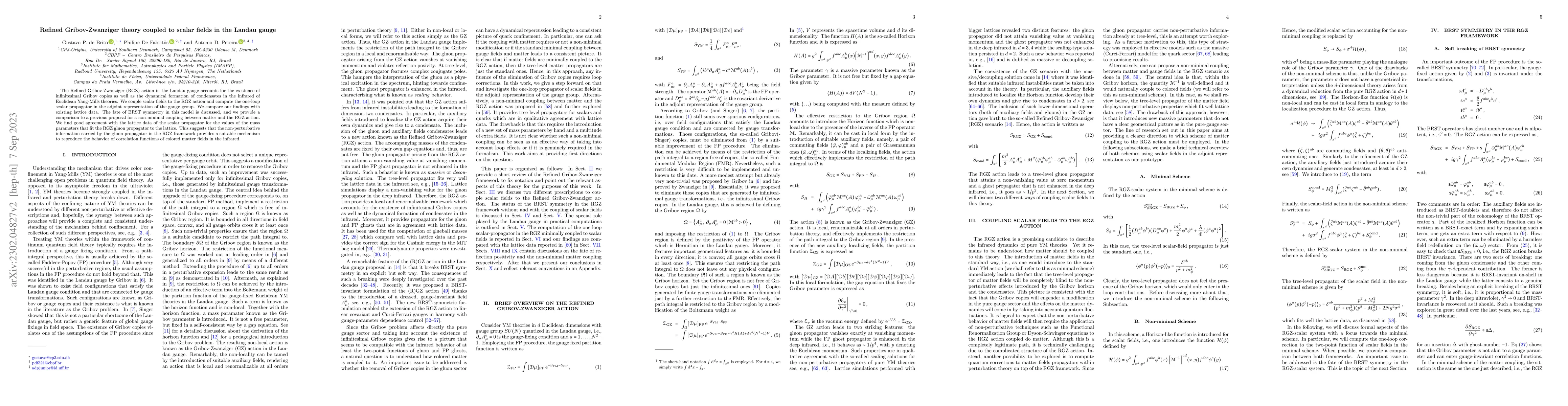 Thumbnail for Refined Gribov-Zwanziger theory coupled to scalar fields in the Landau
  gauge