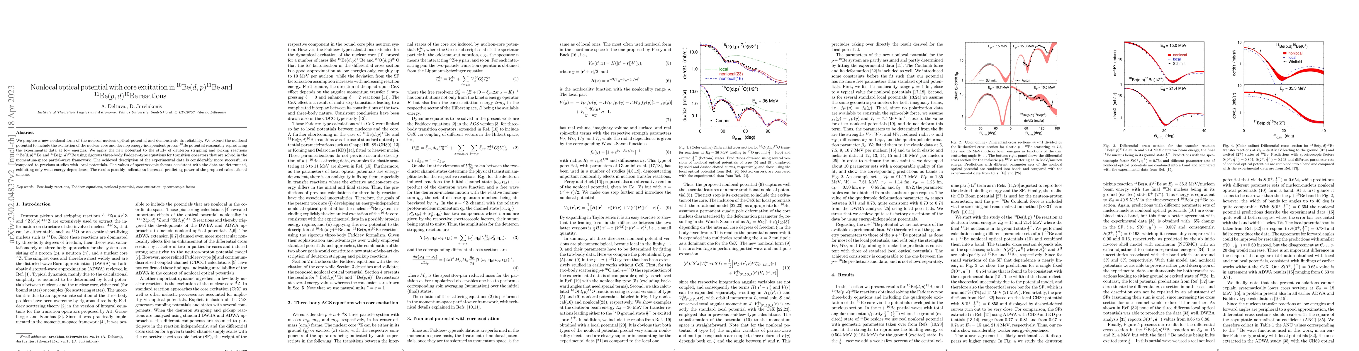 Thumbnail for Nonlocal optical potential with core excitation in
  ${}^{10}\mathrm{Be}(d,p){}^{11}\mathrm{Be}$ and
  ${}^{11}\mathrm{Be}(p,d){}^{10}\mathrm{Be}$ reactions