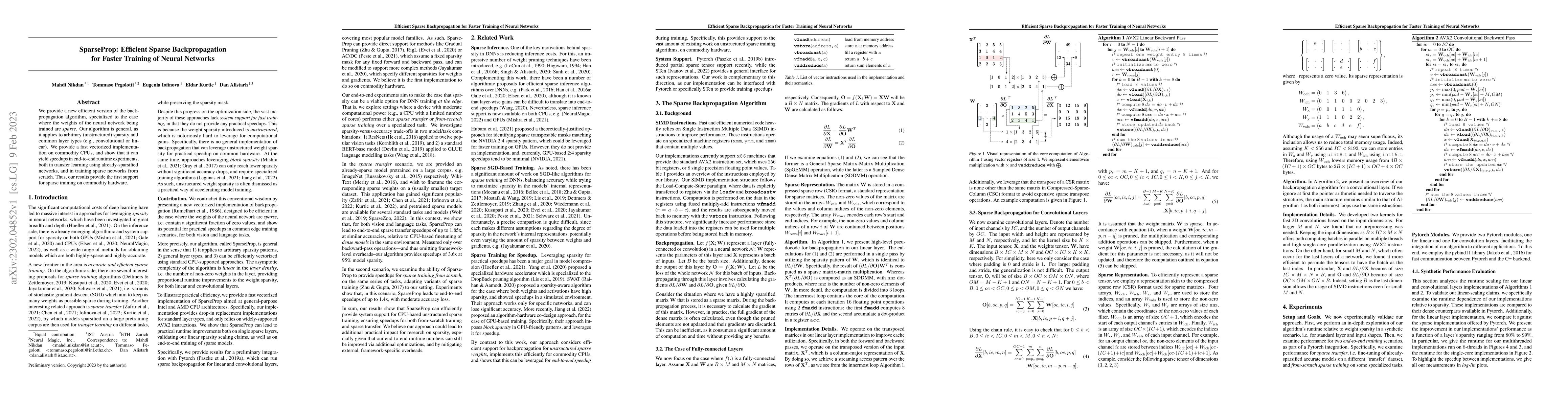Thumbnail for SparseProp: Efficient Sparse Backpropagation for Faster Training of
  Neural Networks