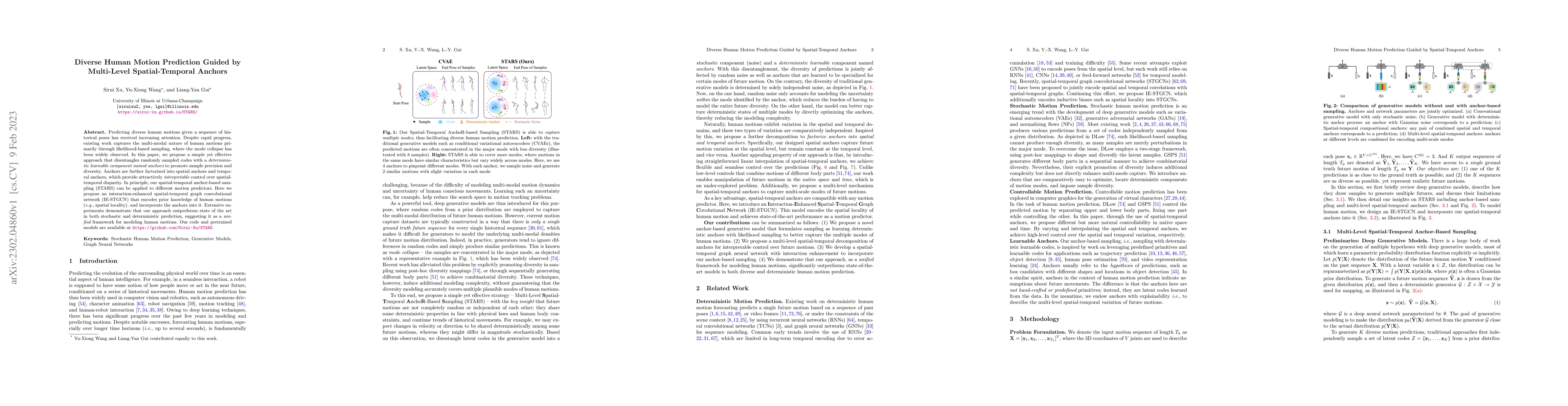 Thumbnail for Diverse Human Motion Prediction Guided by Multi-Level Spatial-Temporal
  Anchors
