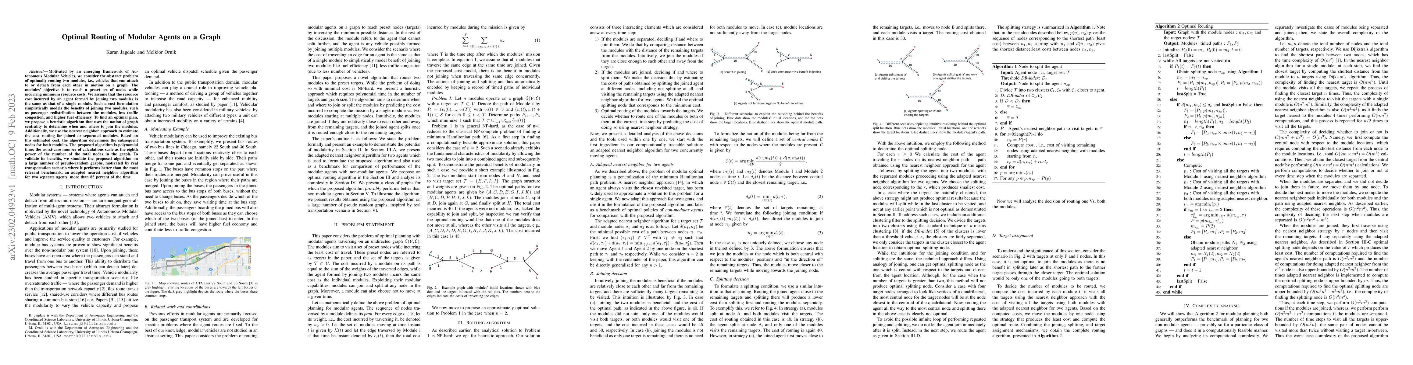 Thumbnail for Optimal Routing of Modular Agents on a Graph