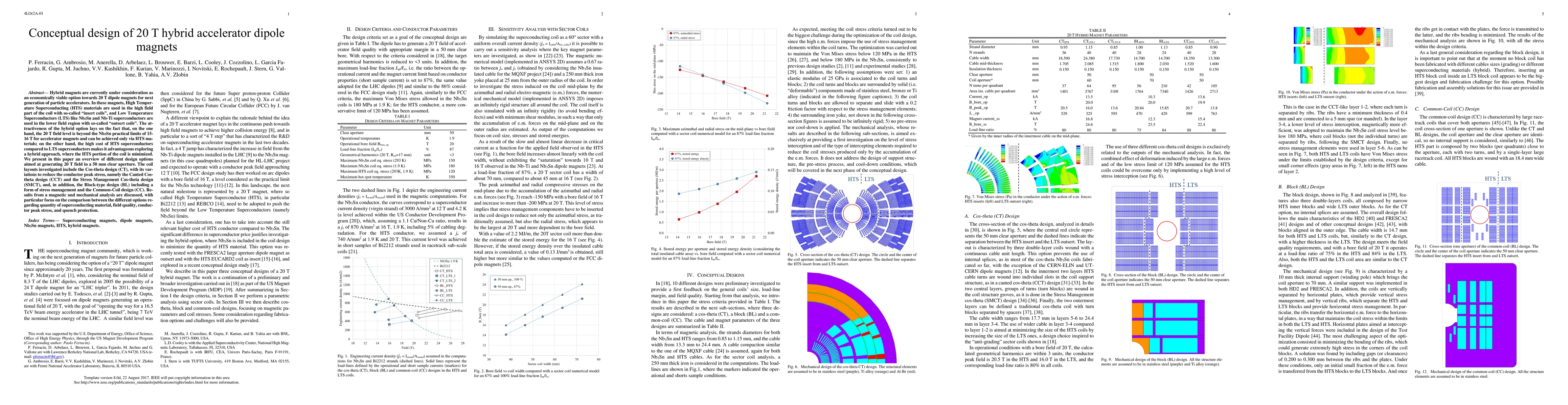 Thumbnail for Conceptual design of 20 T hybrid accelerator dipole magnets