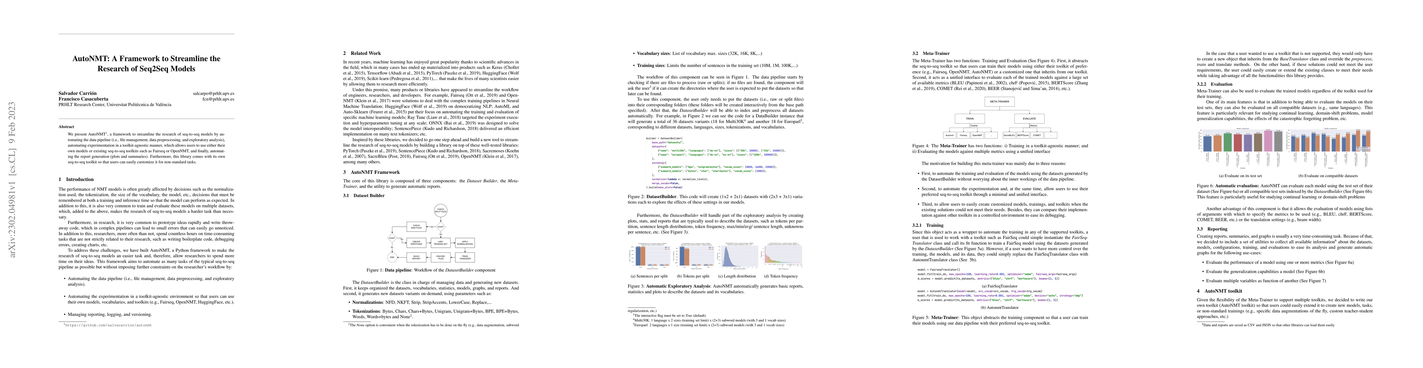 Thumbnail for AutoNMT: A Framework to Streamline the Research of Seq2Seq Models