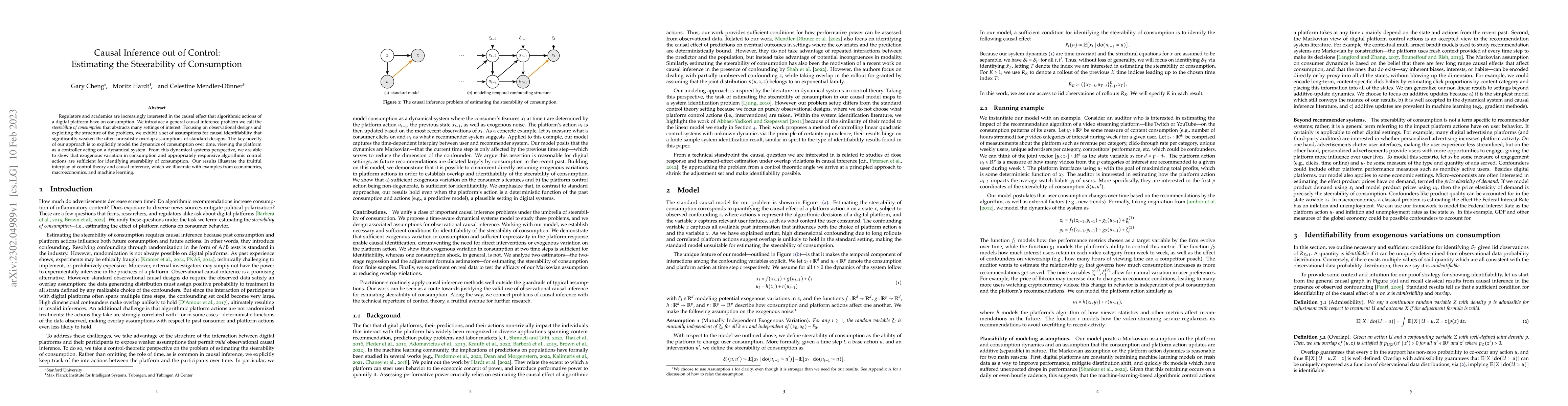 Thumbnail for Causal Inference out of Control: Estimating the Steerability of
  Consumption