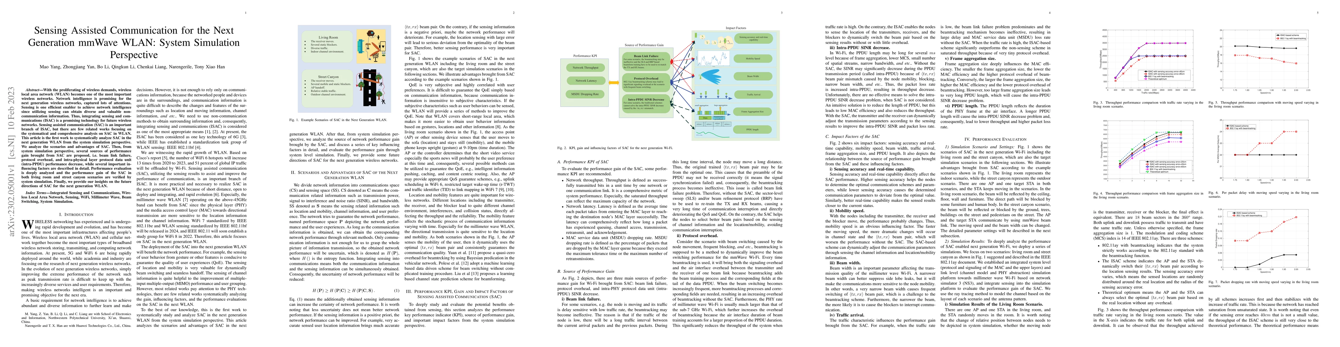 Thumbnail for Sensing Assisted Communication for the Next Generation mmWave WLAN:
  System Simulation Perspective