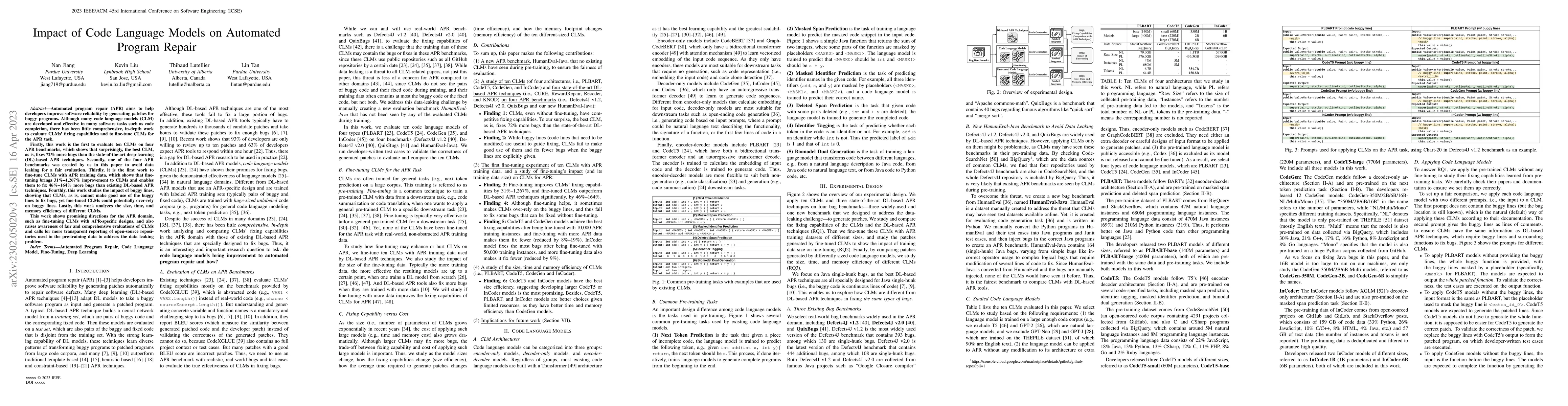 Thumbnail for Impact of Code Language Models on Automated Program Repair
