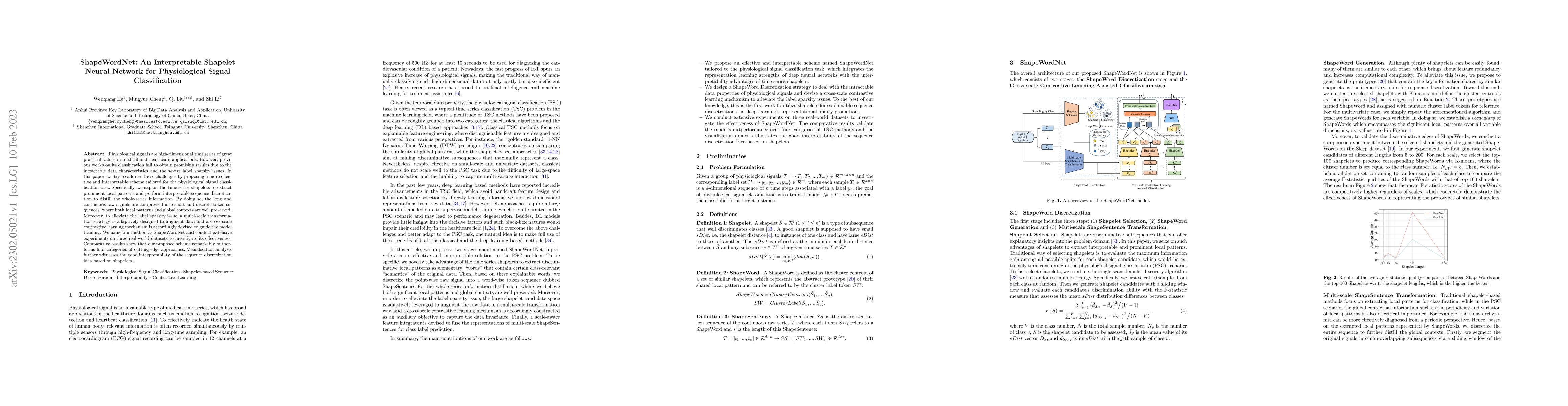 Thumbnail for ShapeWordNet: An Interpretable Shapelet Neural Network for Physiological
  Signal Classification