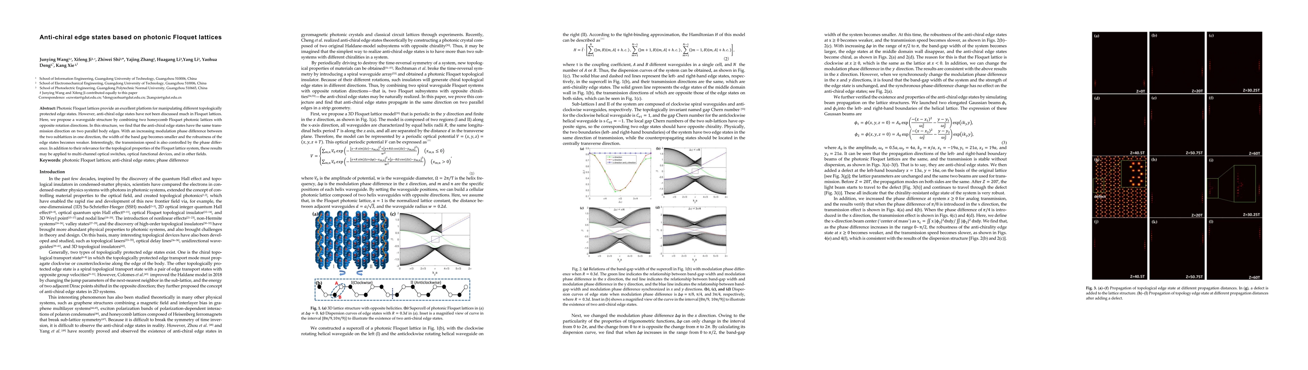 Thumbnail for Anti-chiral edge states based on photonic Floquet lattices